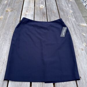Black Label by Evan Picone Navy Blue Pencil Knee Length Skirt Women’s  size 12